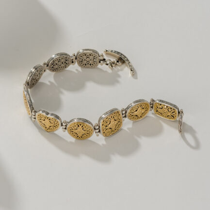 Filigree Link Byzantine Bracelet