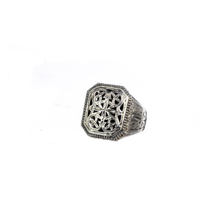 Byzantine Cross Ring for Women’s in Sterling Silver 925