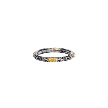 Band Ring 3mm in k18 Gold and Silver 925