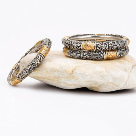 Band Ring 3mm in k18 Gold and Silver 925