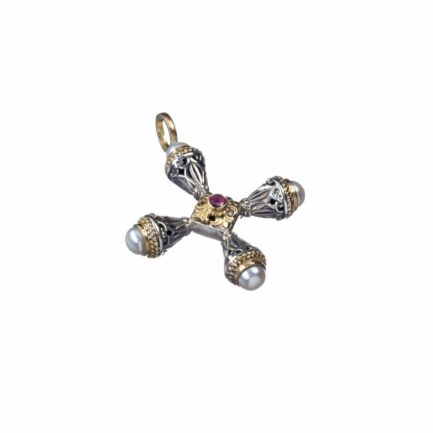 Pearls Cross Necklace