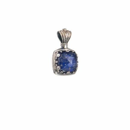 Square Color Pendant in Sterling Silver 925