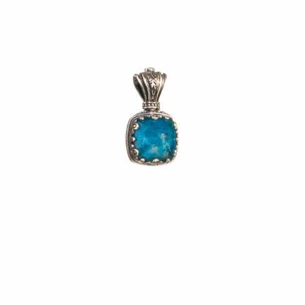 Square Color Pendant in Sterling Silver 925