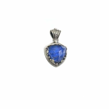 Triangle Color Pendant in Sterling Silver 925