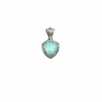 Triangle Color Pendant in Sterling Silver 925
