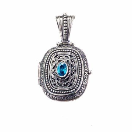 Byzantine Locket Pendant in Sterling silver 925