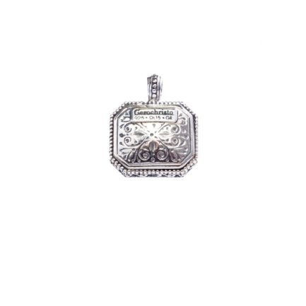 Filigree Pendant for Women’s Yellow in Sterling Silver 925