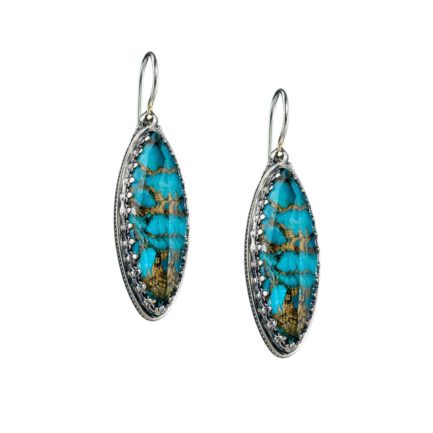 Colors Navette Earrings in Sterling Silver 925 for Women’s