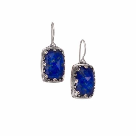 Colors Rectangular Earrings in Sterling Silver 925 for Women’s