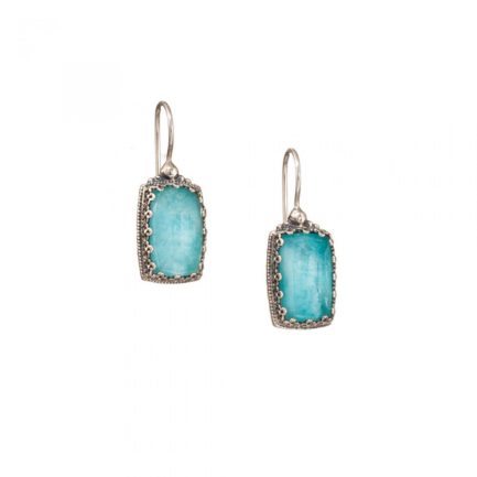 Colors Rectangular Earrings in Sterling Silver 925 for Women’s