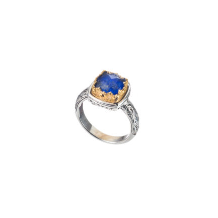 Square Color Ring Sterling Silver 925 with Gold Plated parts