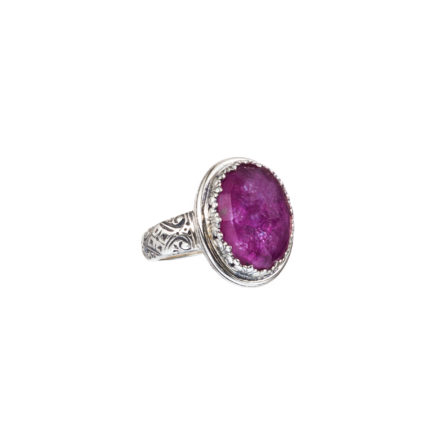 Color Oval Ring Sterling in Silver 925