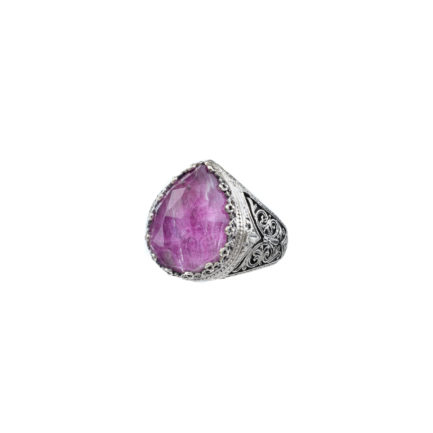 Tear Color Ring in Sterling Silver 925