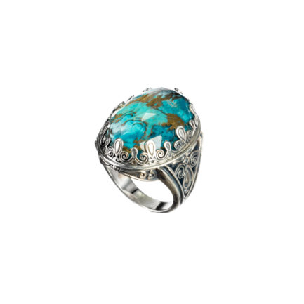 Oval Color Ring in Sterling Silver 925