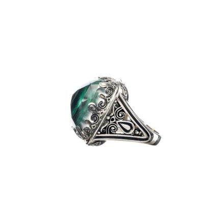 Square Color Ring in Sterling Silver 925