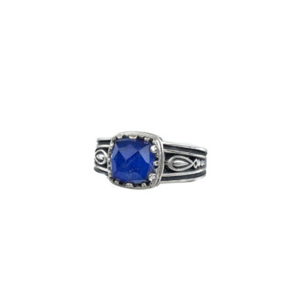 Color Square Ring in Sterling Silver 925