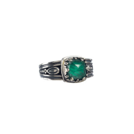 Color Square Ring in Sterling Silver 925