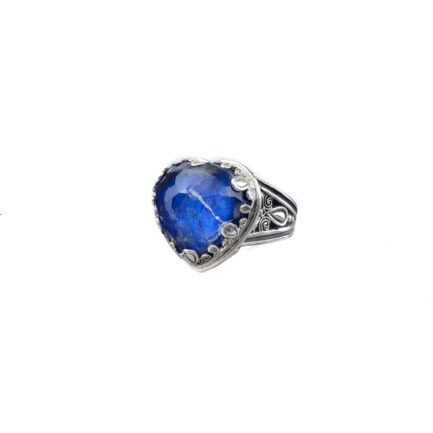 Heart Color Ring in Sterling Silver 925