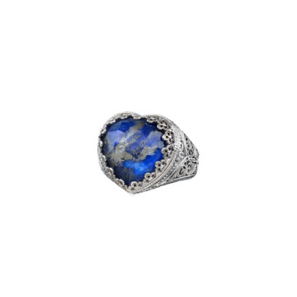 Heart Color Ring in Sterling Silver 925