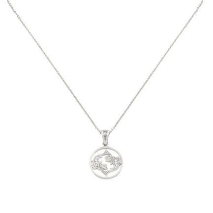 Pisces Zodiac Gold sign Necklace Charms k14