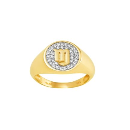 14k Gold Zodiac sign Band Scorpio Chevalier Men’s Ring