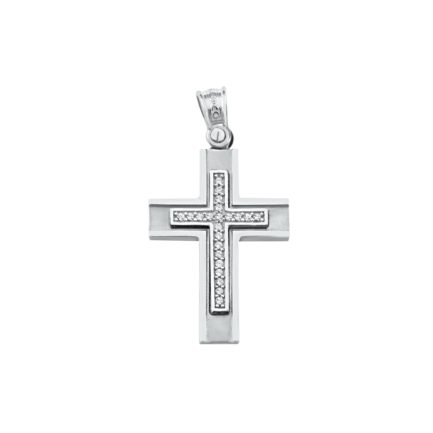 Classic 14k Yellow and White Gold Baptism Crosses for Girls and Women’s