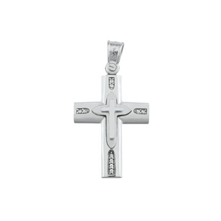 Baptism Cross Yellow and White Gold k14 perfect for adults and babies
