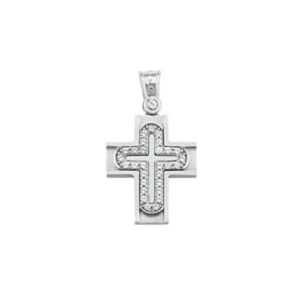 Baptism Cross Yellow and White Gold k14 perfect for adults and babies