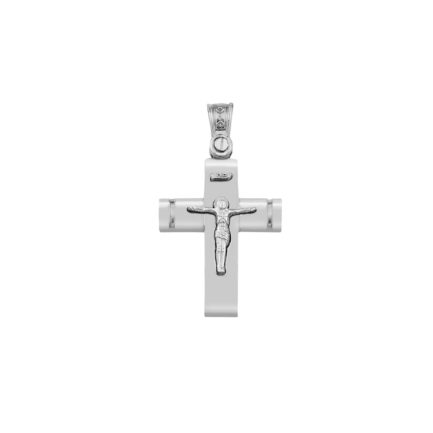 14k Gold Two-Tone Men’s Crucifix Cross Pendant