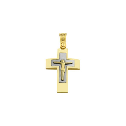 Men’s 14K Solid Gold Crucifix Cross Pendant