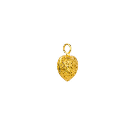 Heart Small Pendant in Gold plated silver 925