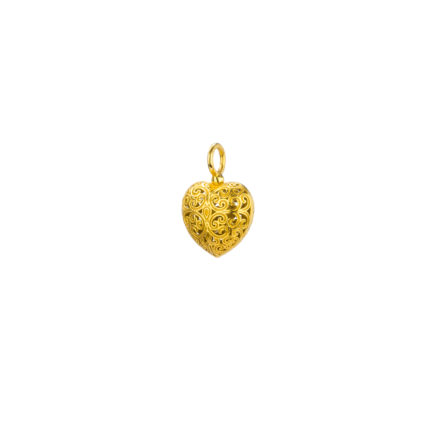 Heart Small Pendant in Gold plated silver 925