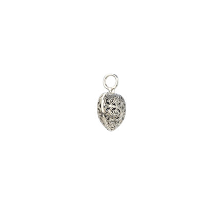 Heart Pendant in oxidized silver 925
