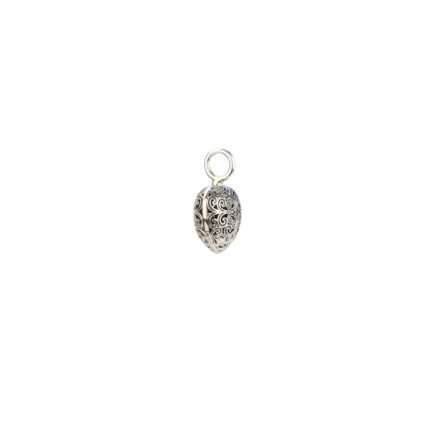 Heart Pendant in oxidized silver 925