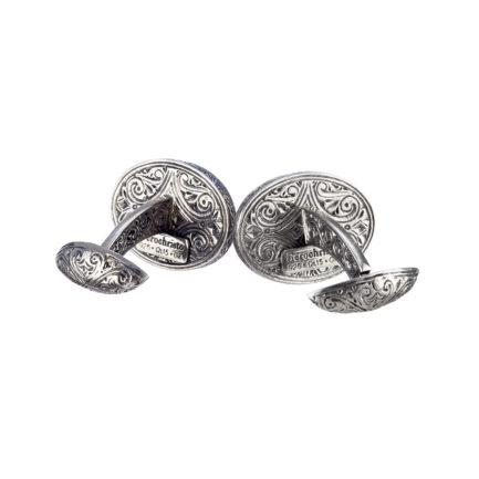Alexander the Great Ancient Coin Cufflinks in Sterling Silver 925