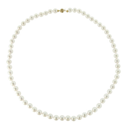 Freshwater Pearl Necklace 6.5–7.0mm in 14k