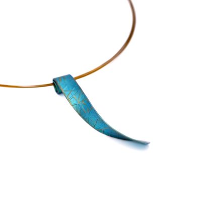 Anodized Titanium Ribbon Pendant