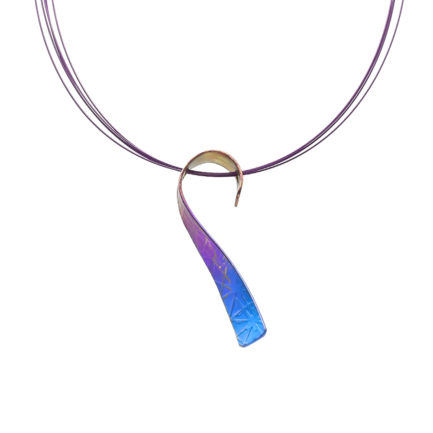 Twisted Ribbon Titanium Pendant