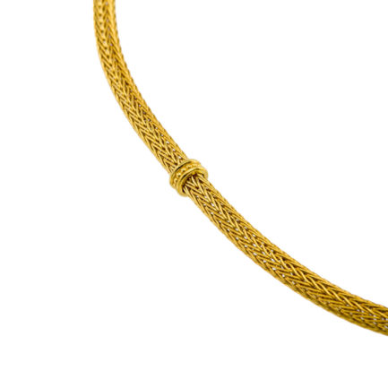 Byzantine Chain 0.4mm Necklace k18 Yellow Gold