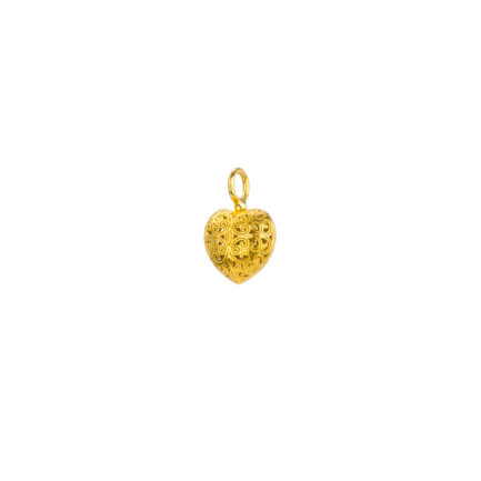 Tiny Heart Pendant in Gold plated silver 925