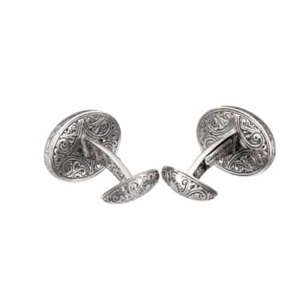Alexander the Great Ancient Coin Cufflinks 18k Yellow Gold and Silver 925