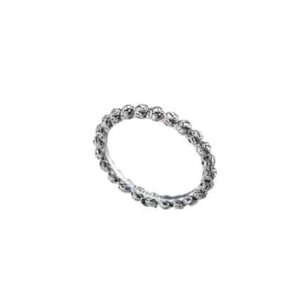 Byzantine Band Ring in Sterling Silver 925
