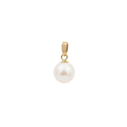 Pearl Akoya Japan 7.5-8mm AAAA Round Pendant 14k Gold N153054-PE