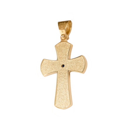 Orthodox Cross Pendant in 14k Yellow Solid Gold